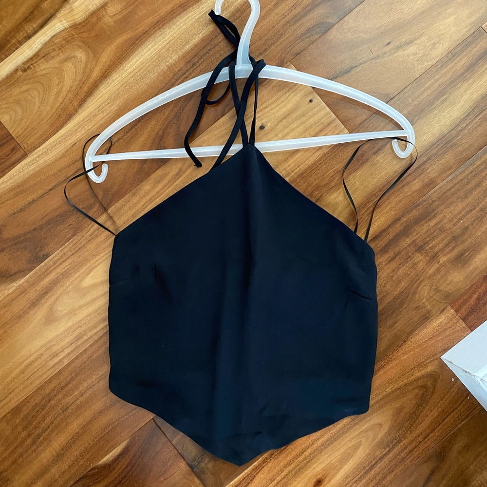 Abercrombie and Fitch black hanker chief top.